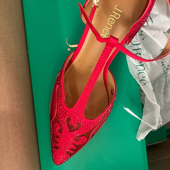 J. Renee Lisha Women's Pump - Red - Picture 5 of 6